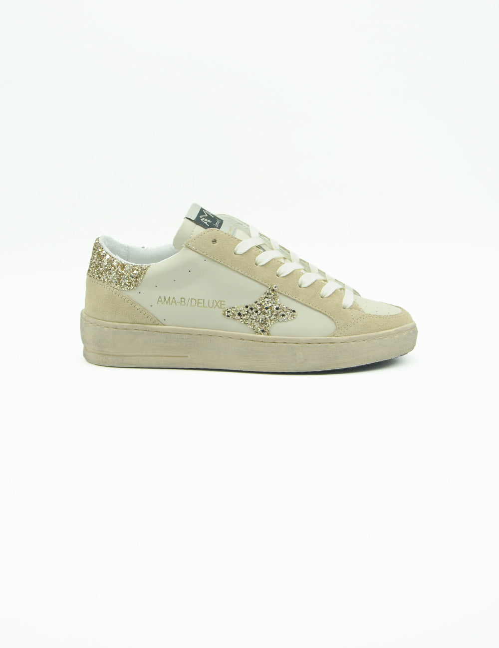 Ama Brand Sneakers Glitter Gold