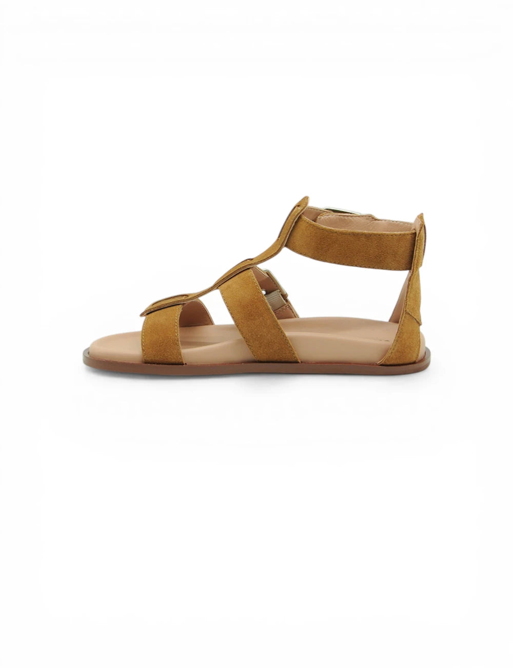 Sandalo Christine Terra Carmens, retro tan suede con cinturino caviglia regolabile