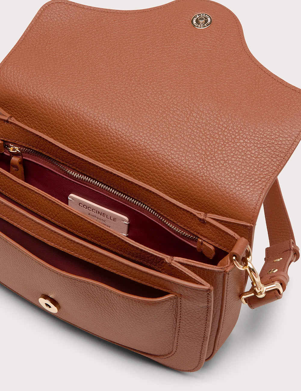 Coccinelle Tracolla C-Me Media Cognac