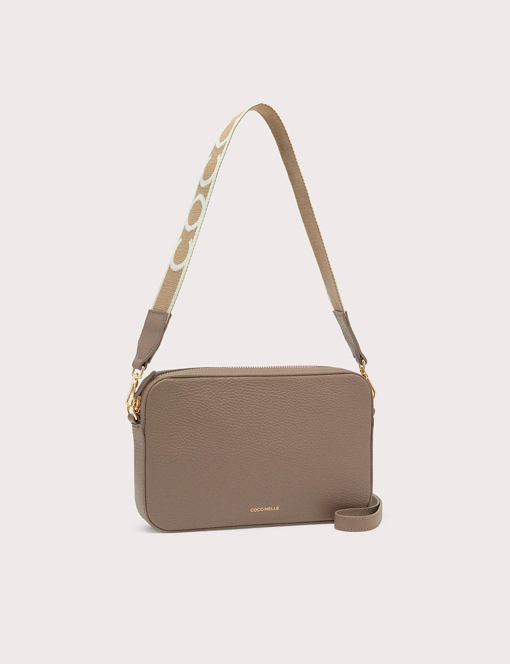 Coccinelle Tracolla Tebe Mini Warm Taupe