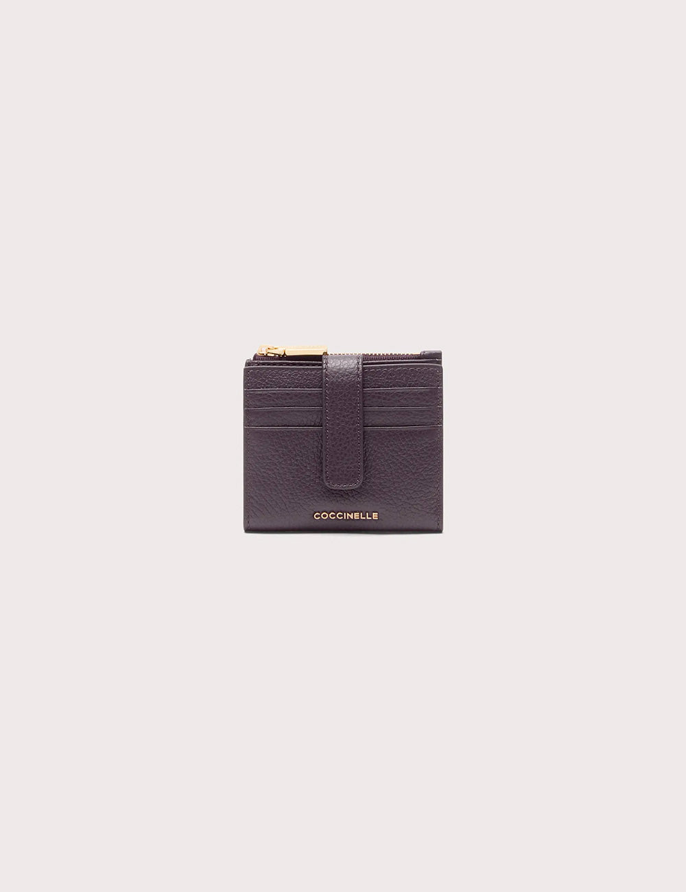 Coccinelle Portafoglio Metallic Soft Small Prune