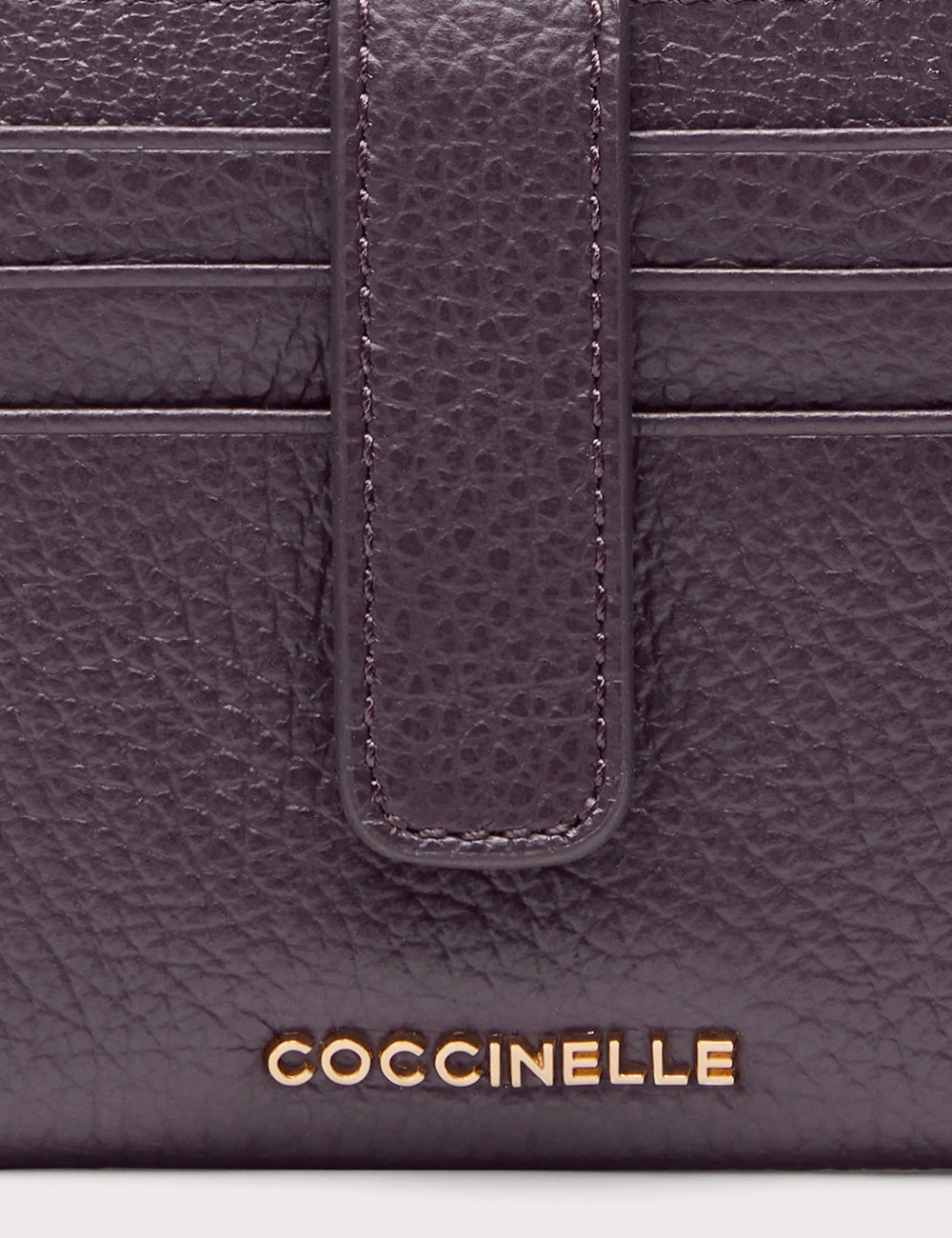 Coccinelle Portafoglio Metallic Soft Small Prune