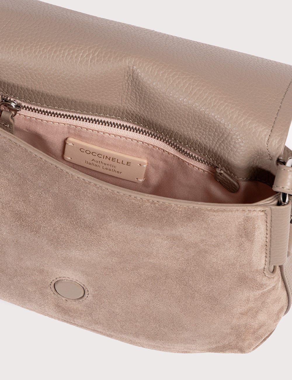 Coccinelle Tracolla Rebekka Suede Warm Taupe