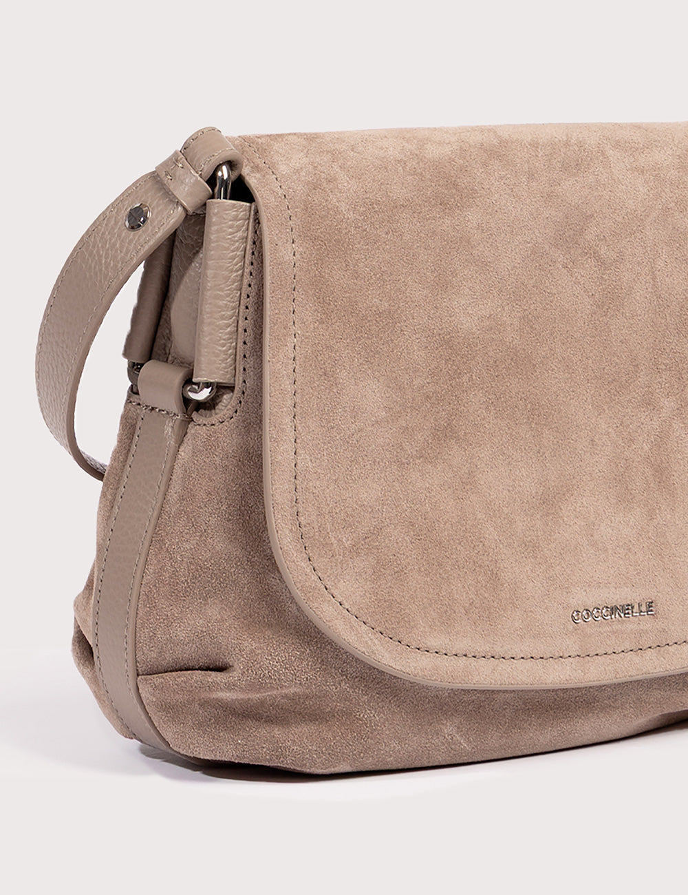 Coccinelle Tracolla Rebekka Suede Warm Taupe