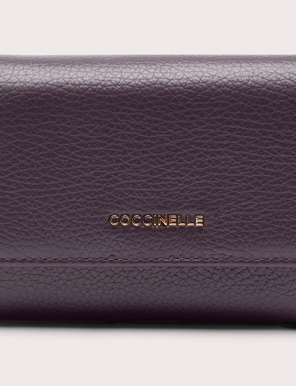Coccinelle Portafoglio Metallic Soft Medium Prune
