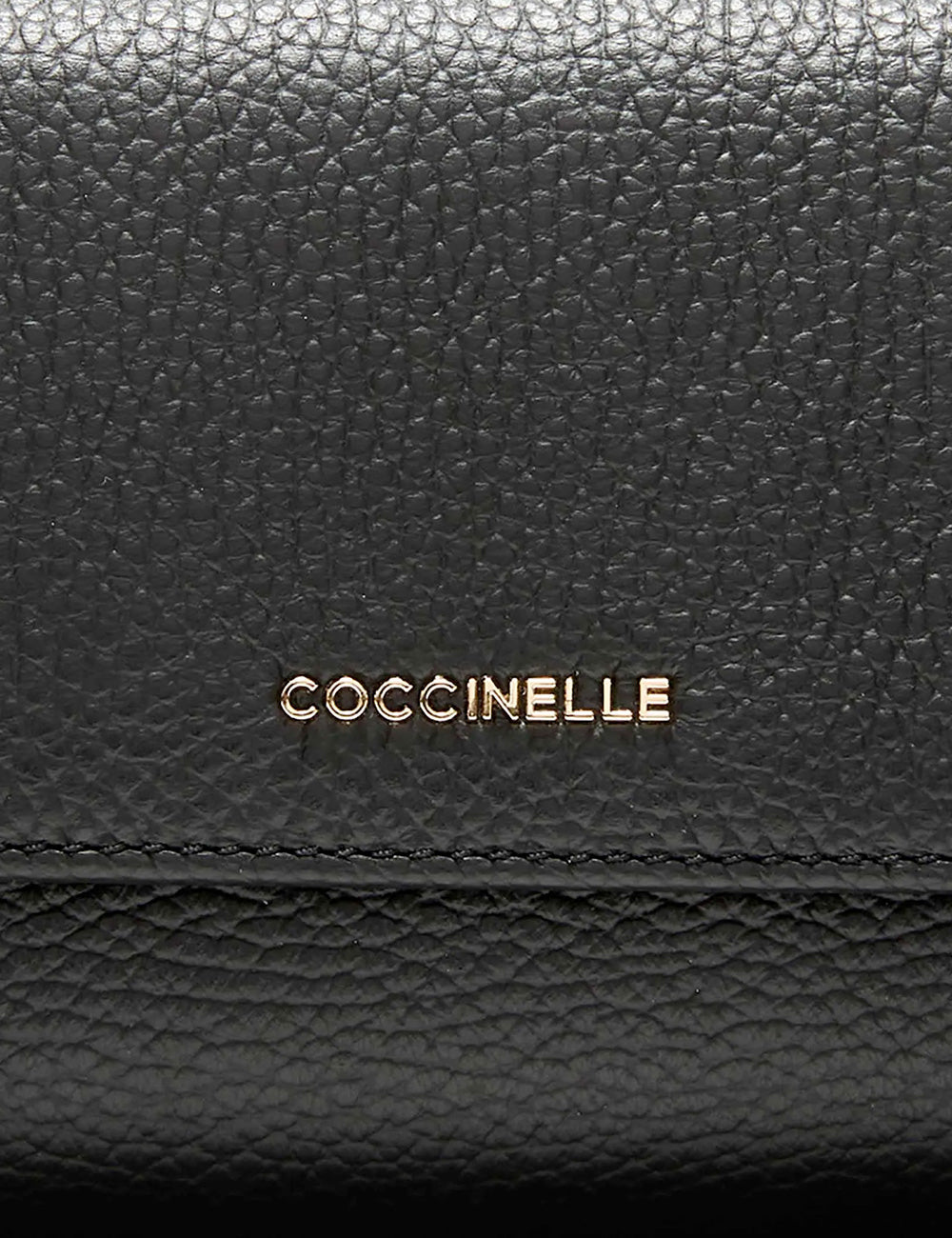 Coccinelle Portafoglio Metallic Soft Large Noir