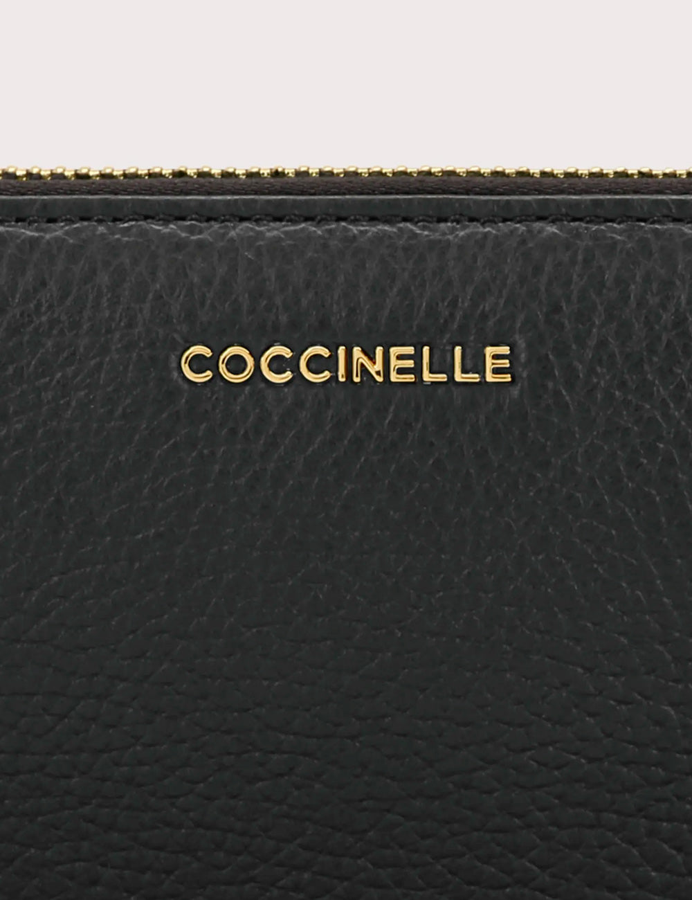 Coccinelle Portafoglio Metallic Soft Zip Noir
