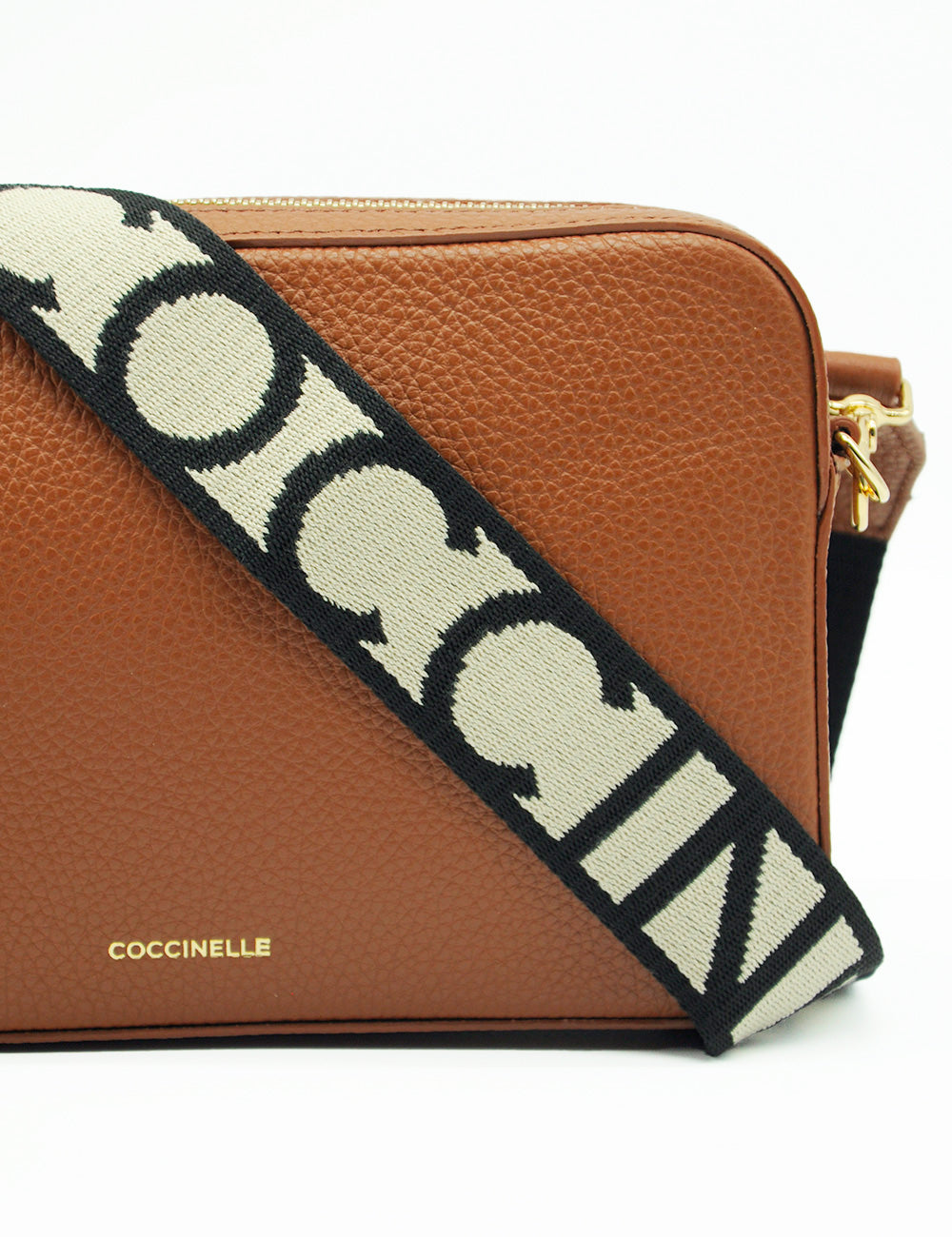Coccinelle Tracolla Tebe Mini Cognac