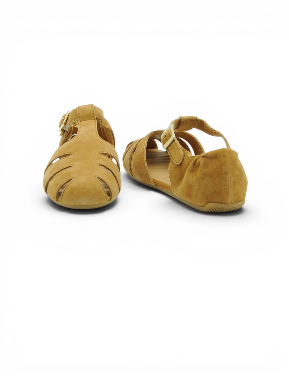 Sandalo candice cooper dandy brown in camoscio marrone con design a t-strap e intagli decorativi
