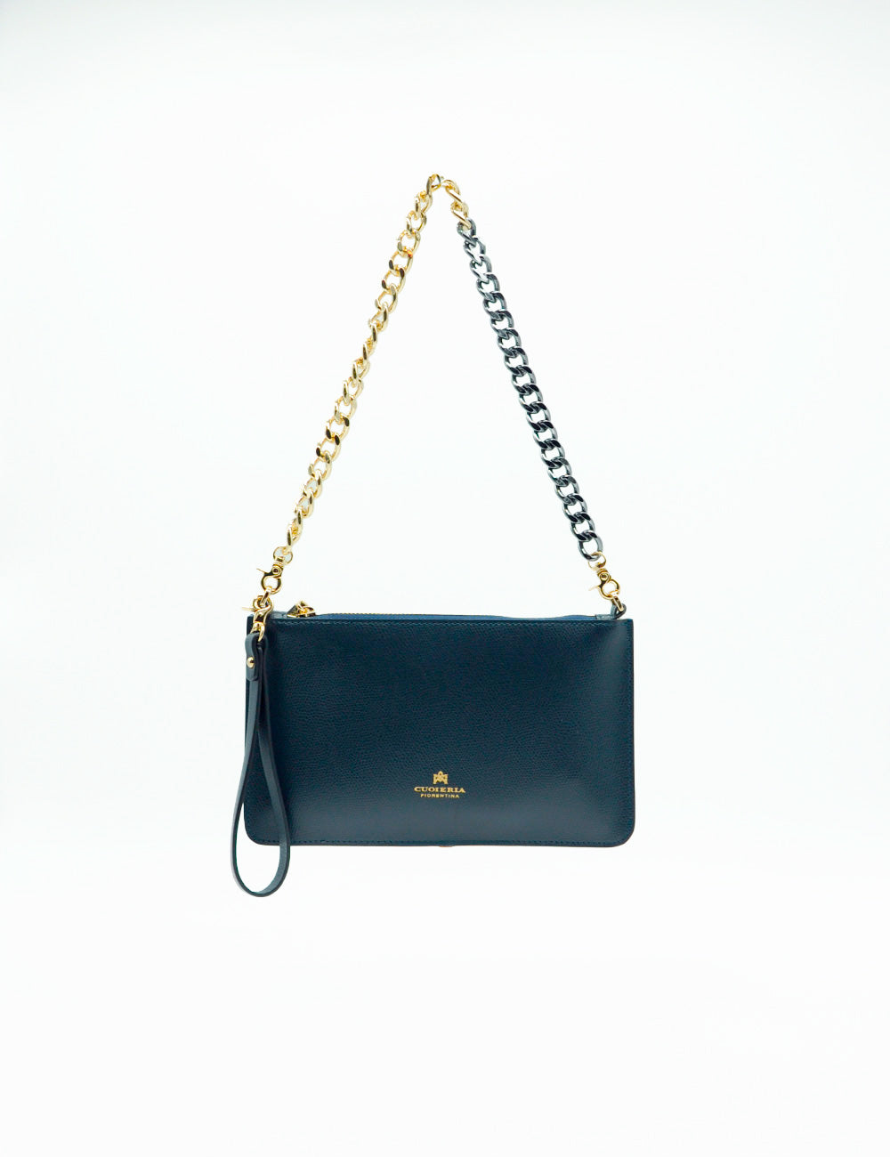 Borsa pochette Alice Navy Cuoieria Fiorentina in pelle blu scuro