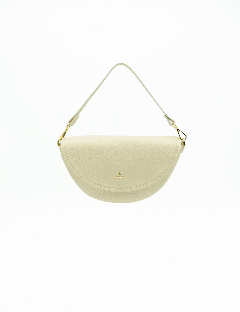 Borsa cuoio color crema Cuoieria Fiorentina Dora Small Prosecco