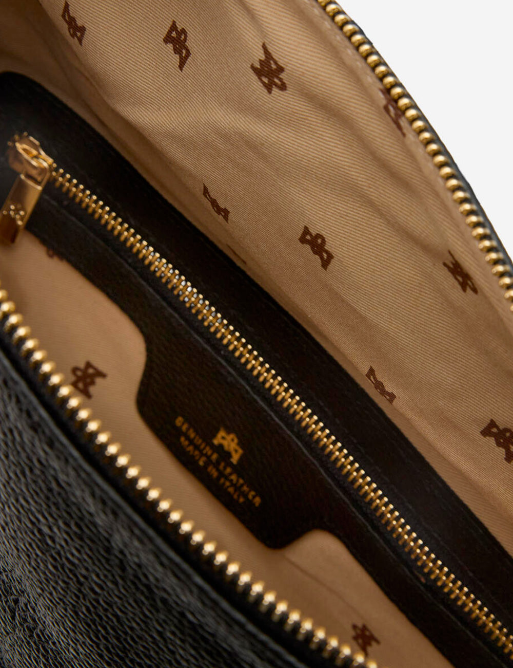 Cuoieria Fiorentina Velvet Flap Bag Nera