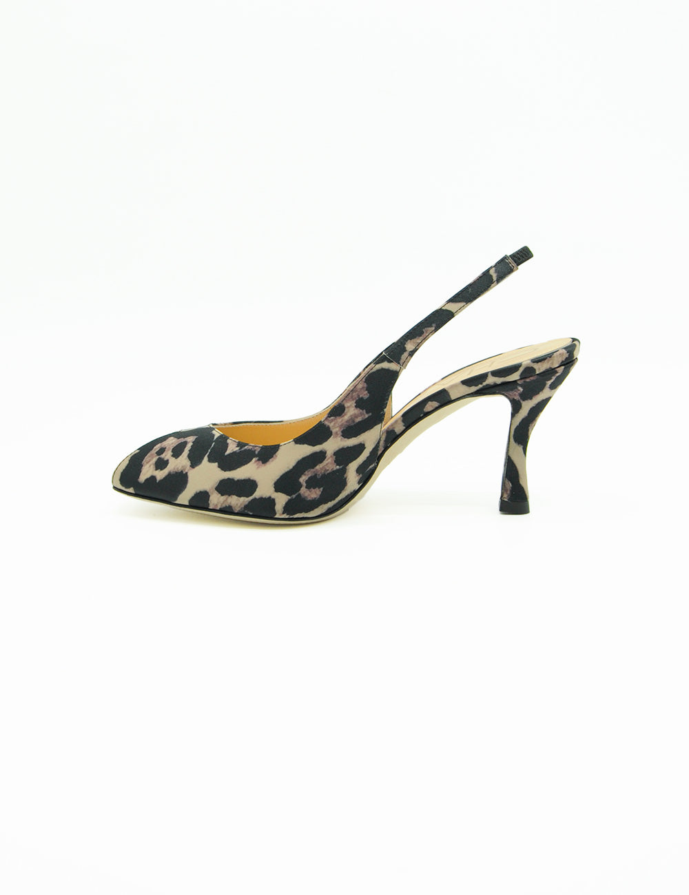 Chantal Sandalo Slingback Leo: pump slingback leopardata con tacco sottile
