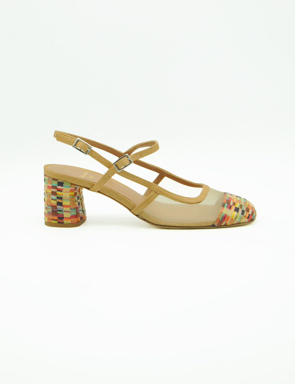 Chantal Décolleté Rafia Multicolor