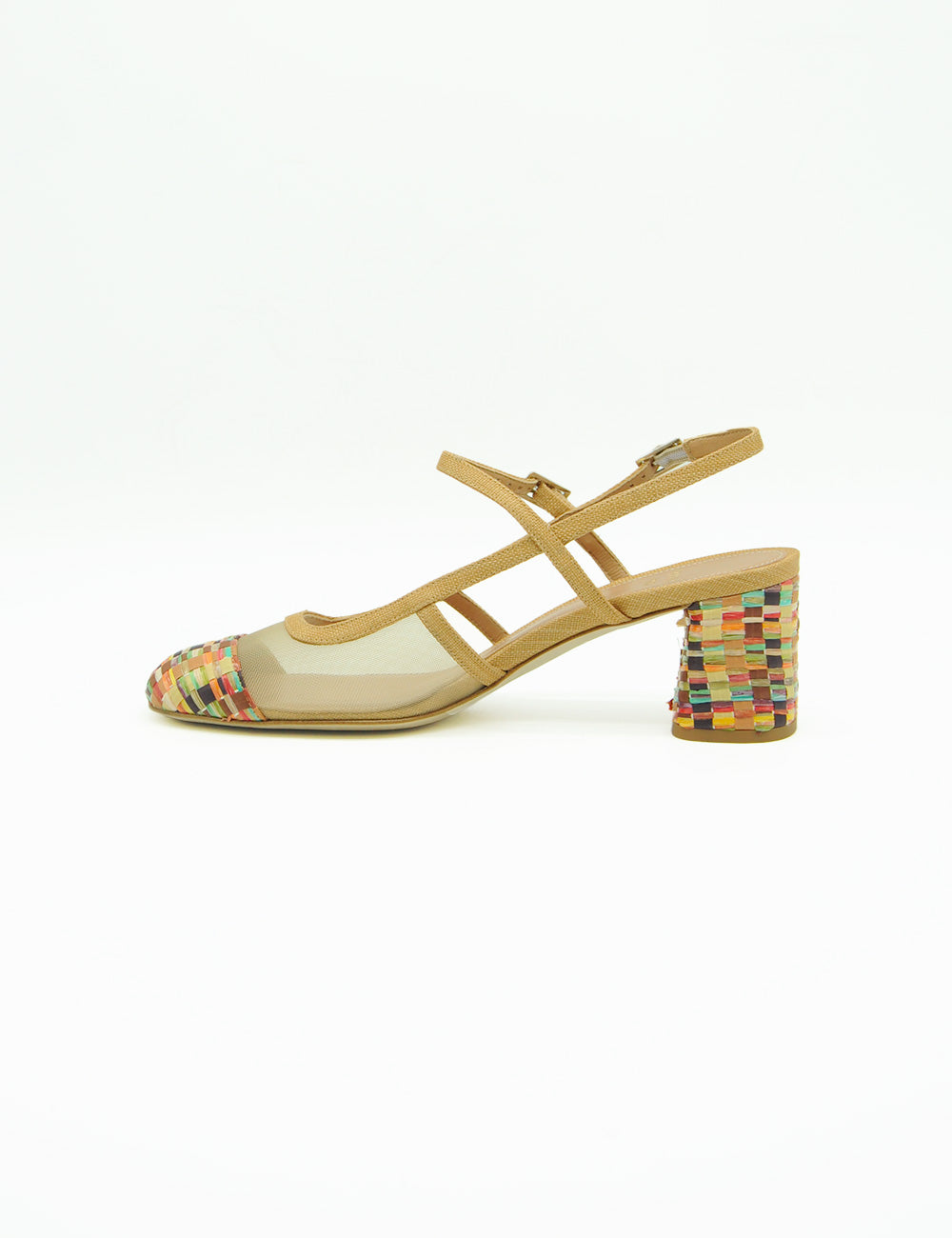 Chantal Décolleté Rafia Multicolor