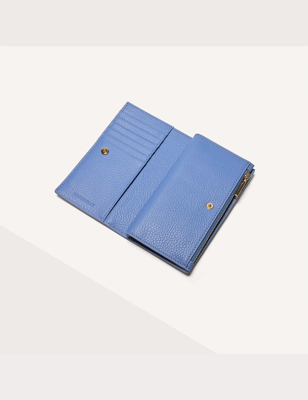 Coccinelle Portafogli Metallic Soft Azul