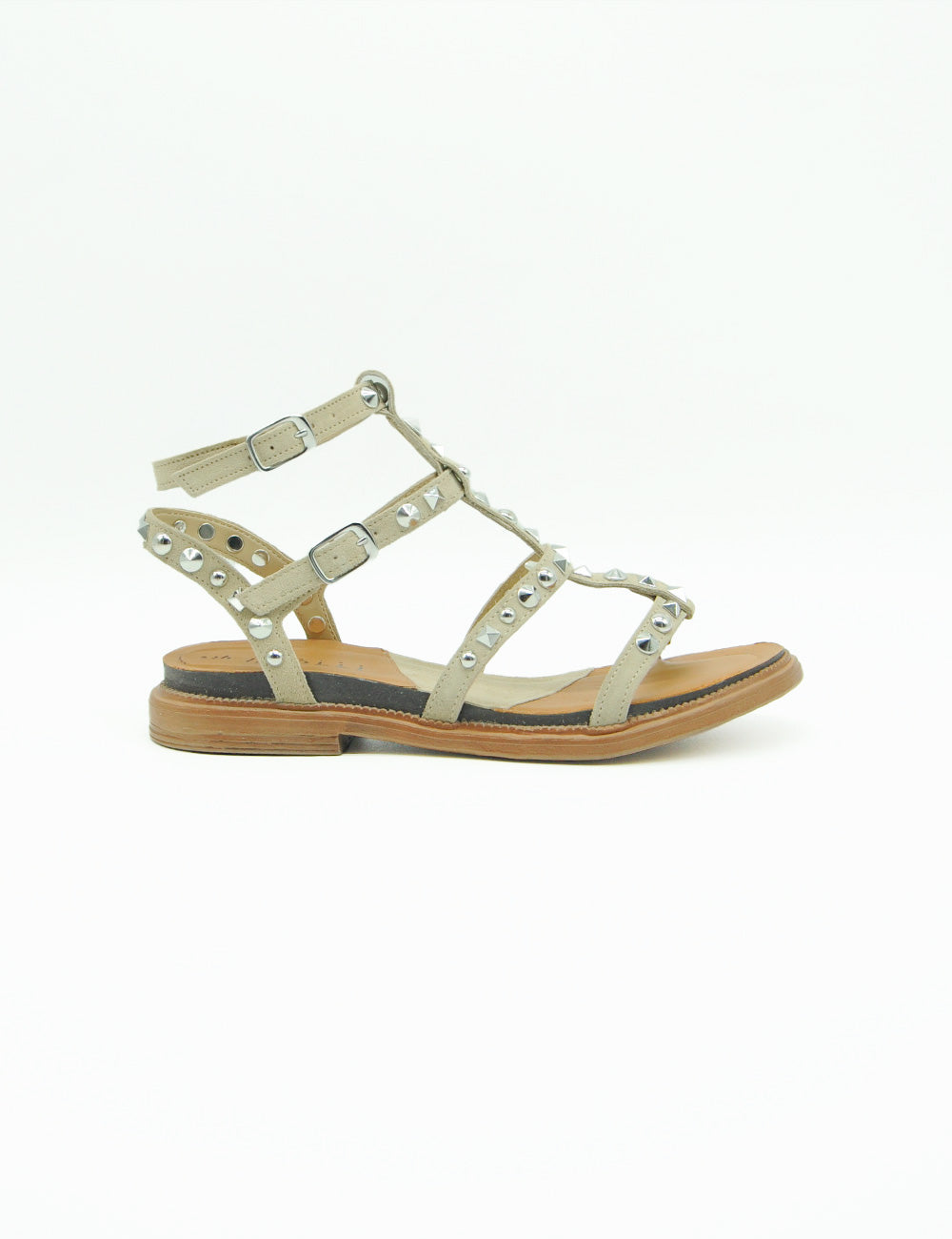 Fabbrica Dei Colli Sandalo Borchiato Lino