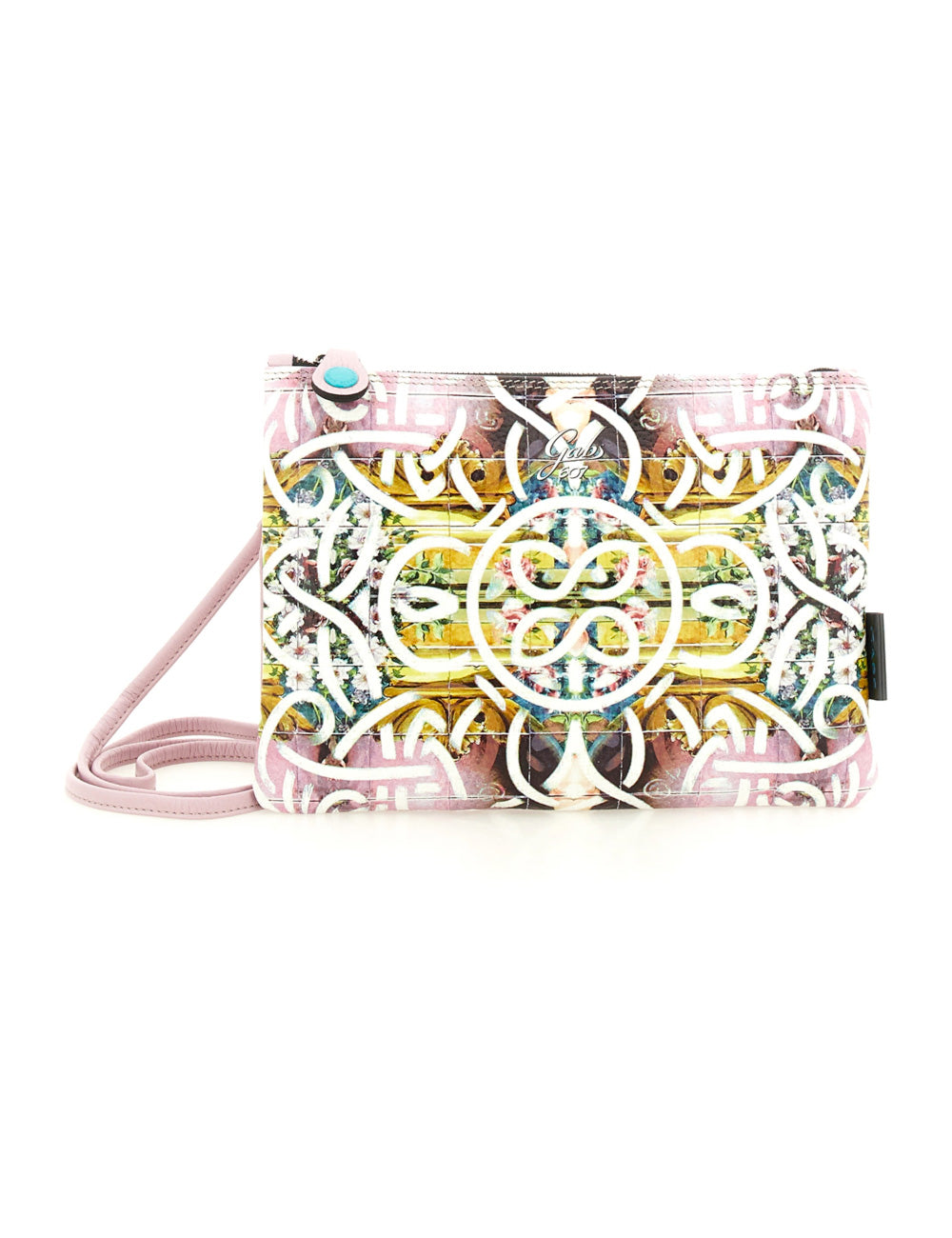 Borsa crossbody Gabs Beyoncé TG M Primavera rosa oro con zip turchese