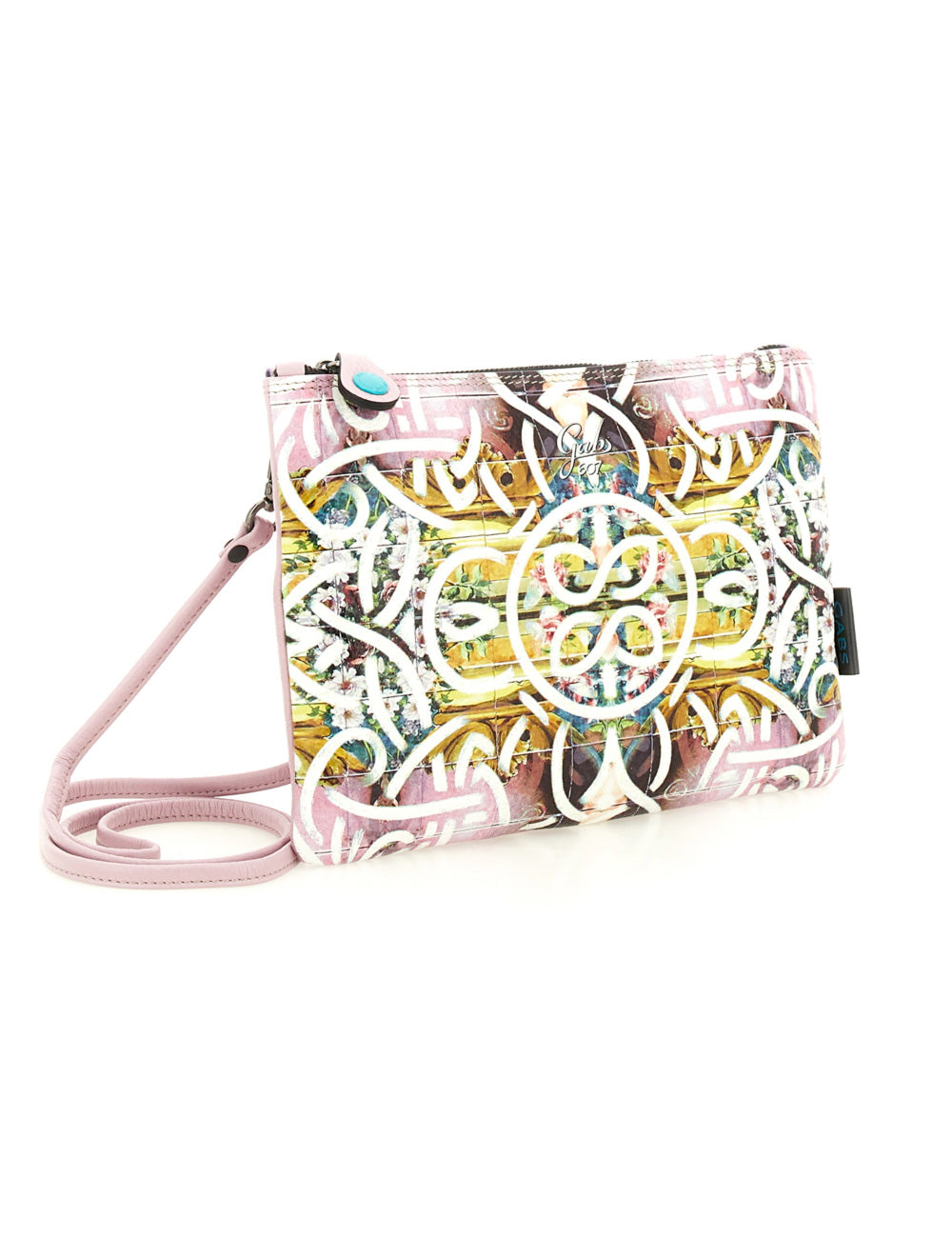 Borsa clutch Gabs Beyoncè TG M Primavera rosa e multicolor con tracolla abbinata