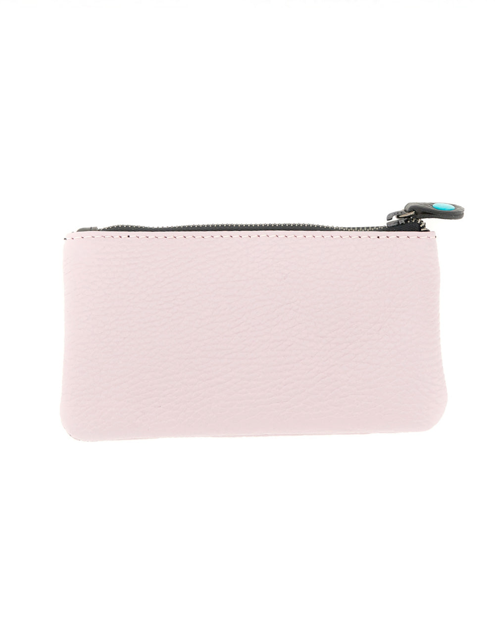 Portafoglio monete Gabs GKeyholder Plus Provenza rosa pallido con zip nera e tirante turchese