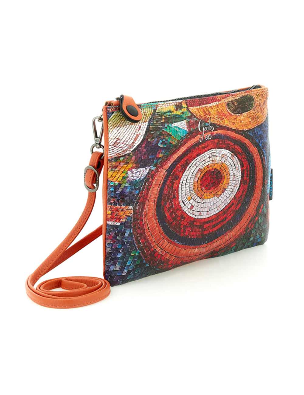 Borsa Gabs Beyoncé TG M Mosaico arancione mosaico vibrante testurizzata