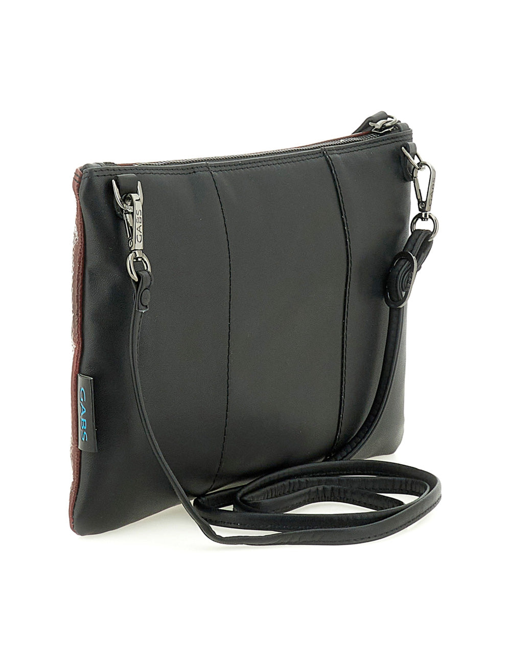 Borsa a tracolla gabs beyoncè tg m pet lovers cats rossa in pelle nera con chiusura a zip e tracolla regolabile