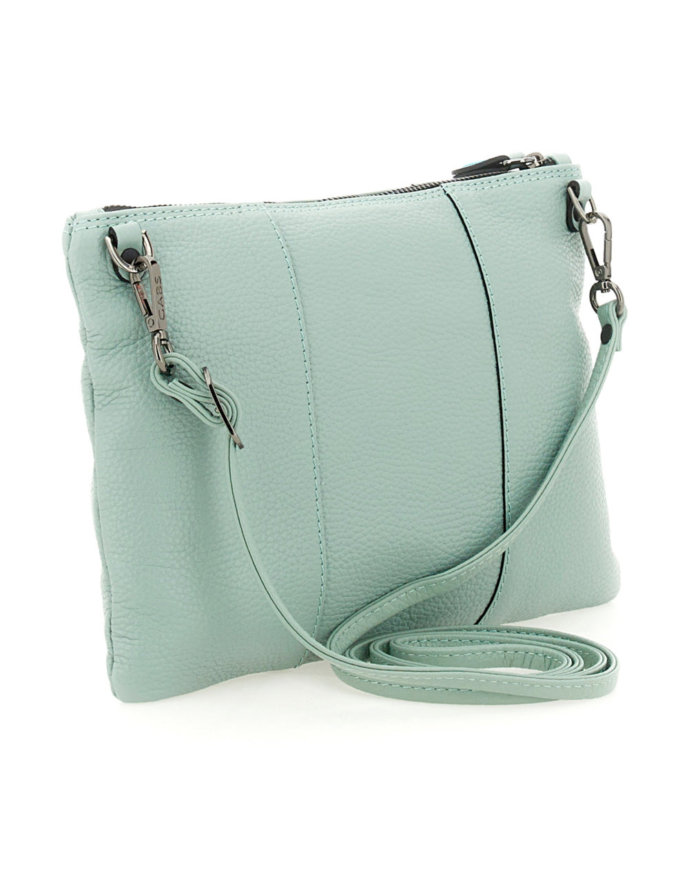 Borsa crossbody Gabs Beyoncé TG M Lago verde menta pelle testurizzata e hardware silver
