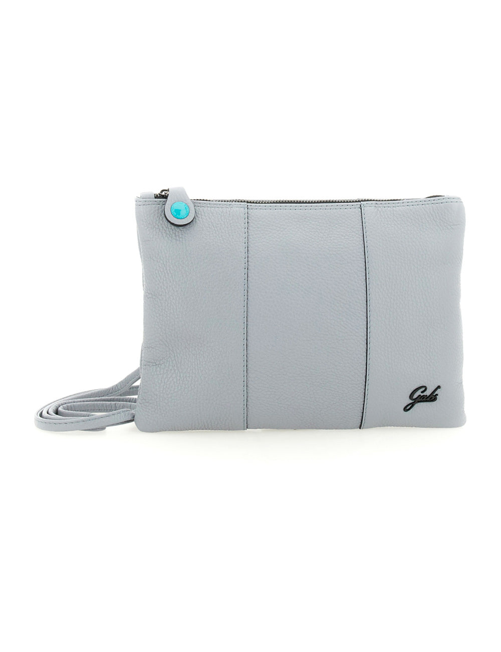 Borsa Gabs Beyoncè TG M Rugiada in pelle grigia chiara con zip tormalina