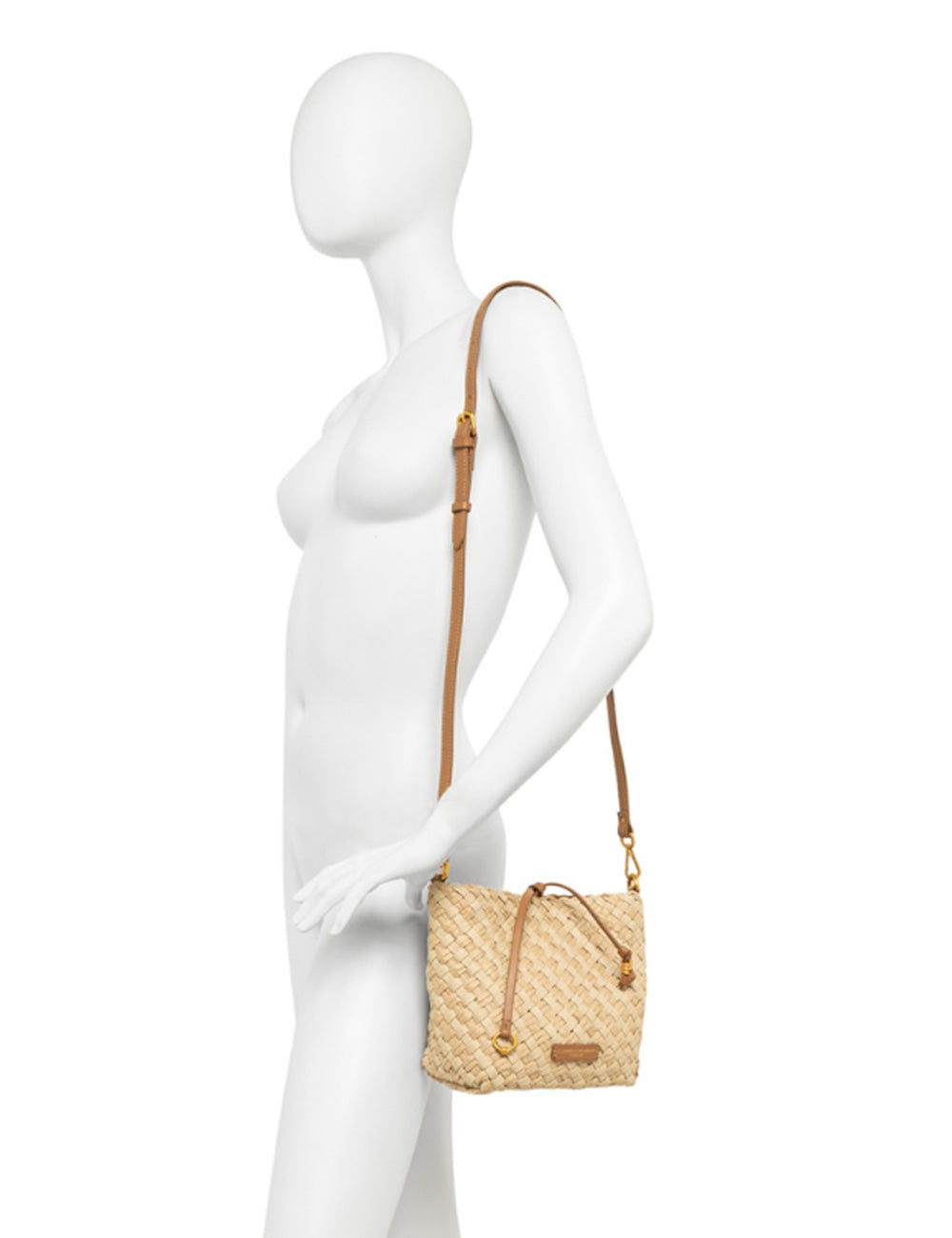 Borsa crossbody Secchiello Mercy Naturale Gianni Chiarini in paglia beige intrecciata