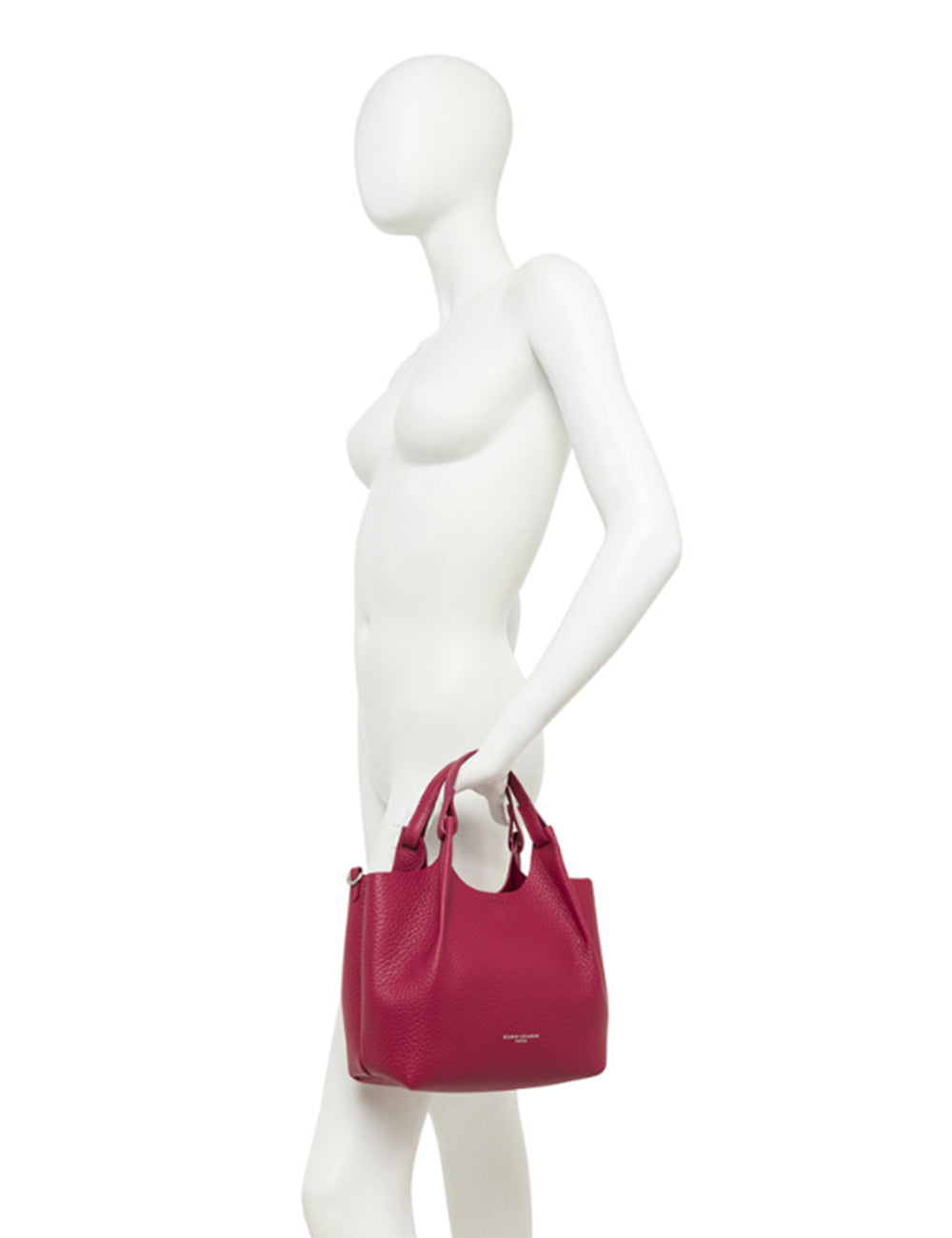 Borsa tote in pelle fucsia vibrante Gianni Chiarini Dua Medium Desert Flower