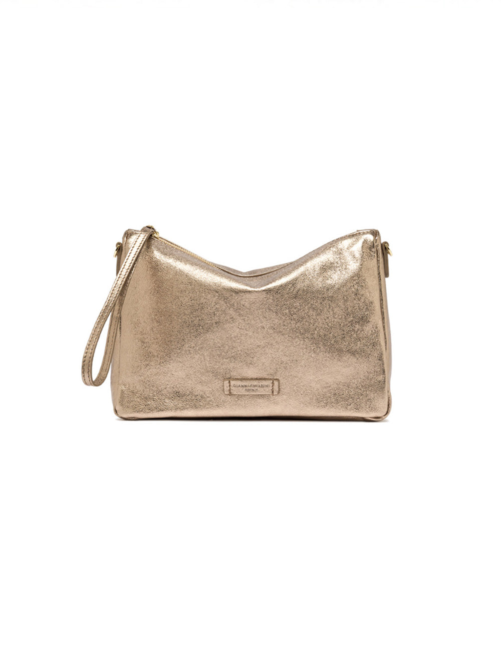Borsa spalla Nora Pouch Mirage Gianni Chiarini oro metallico elegante