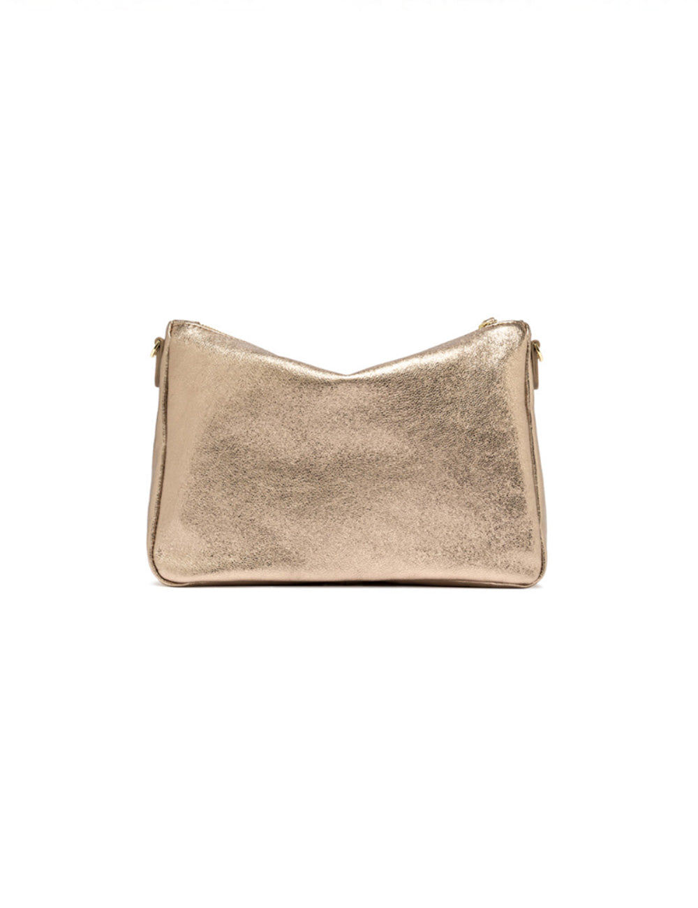 Borsa crossbody Nora Pouch Mirage di Gianni Chiarini in oro metallico shimmer