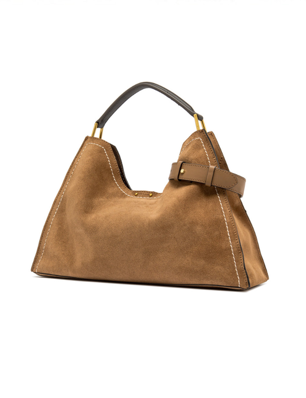 Borsa hobo Aurora Caramel Gianni Chiarini in camoscio tan
