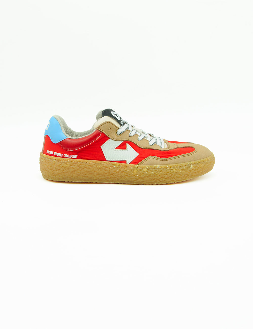 Scarpa ID EIGHT Uriduri Hot Paprika rossa e beige con freccia bianca