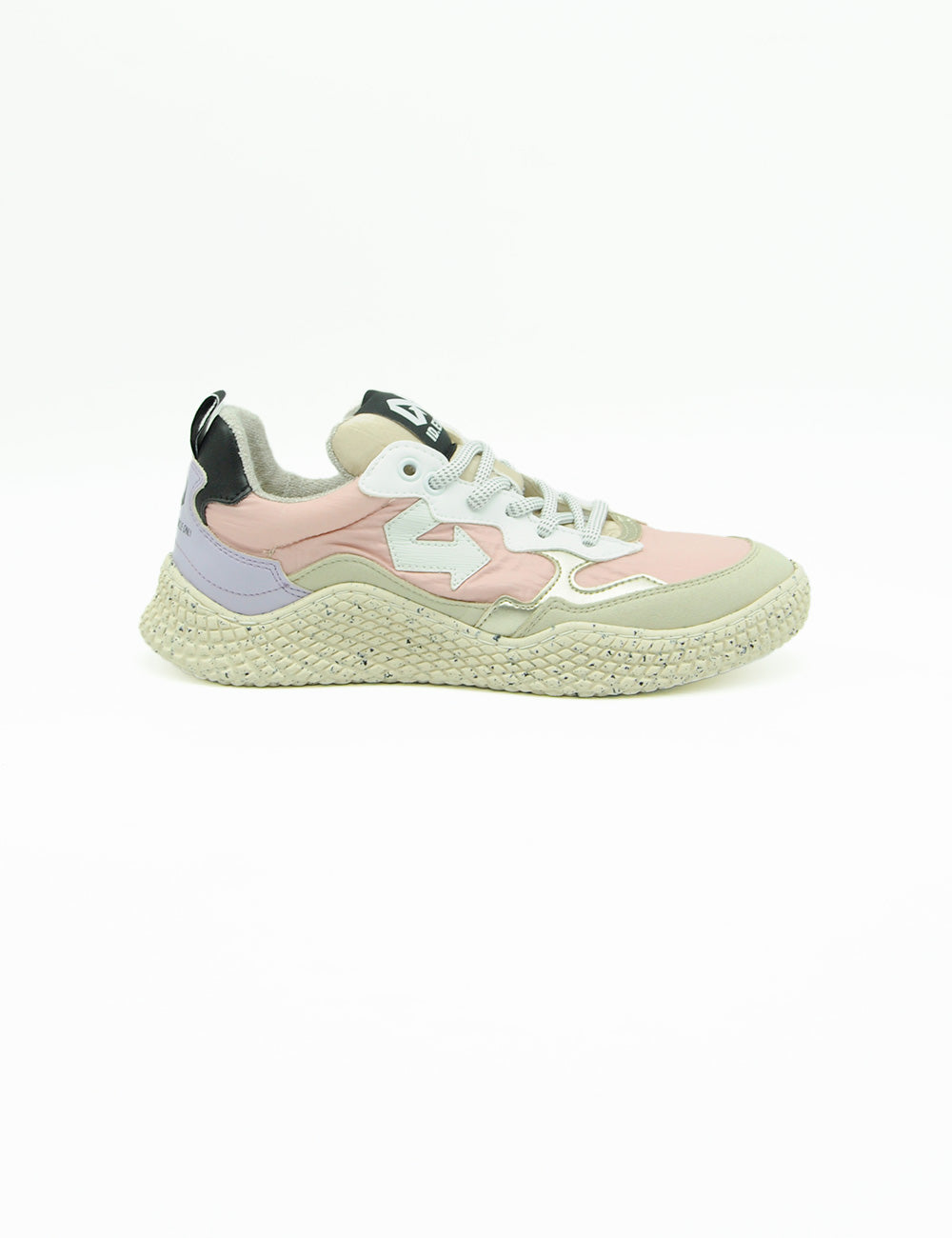 Sneaker ID EIGHT Hana Rosè Light rosa pastello e lavanda con suola chunky testurizzata