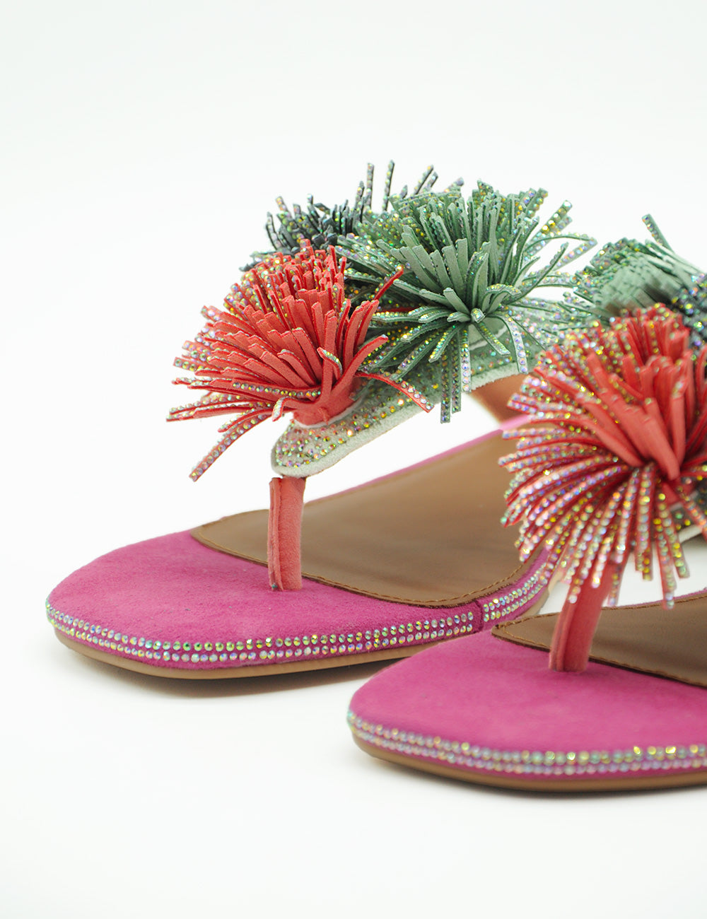 Kurt Geiger Sandalo Pom Pom Flat