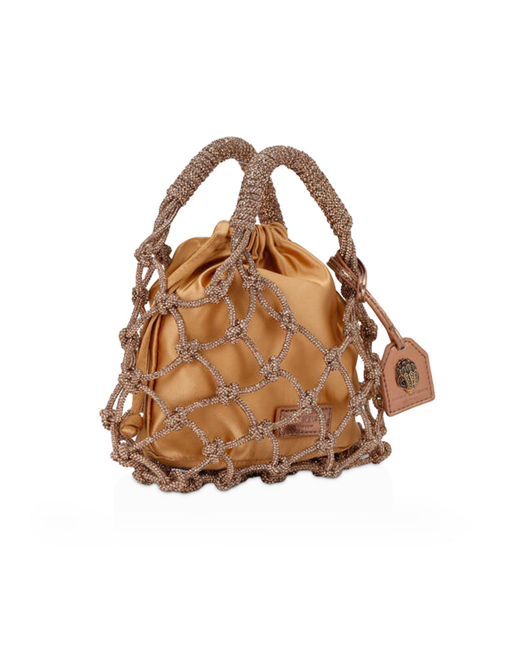 Kurt Geiger Macrame Crystal Bag Bronze