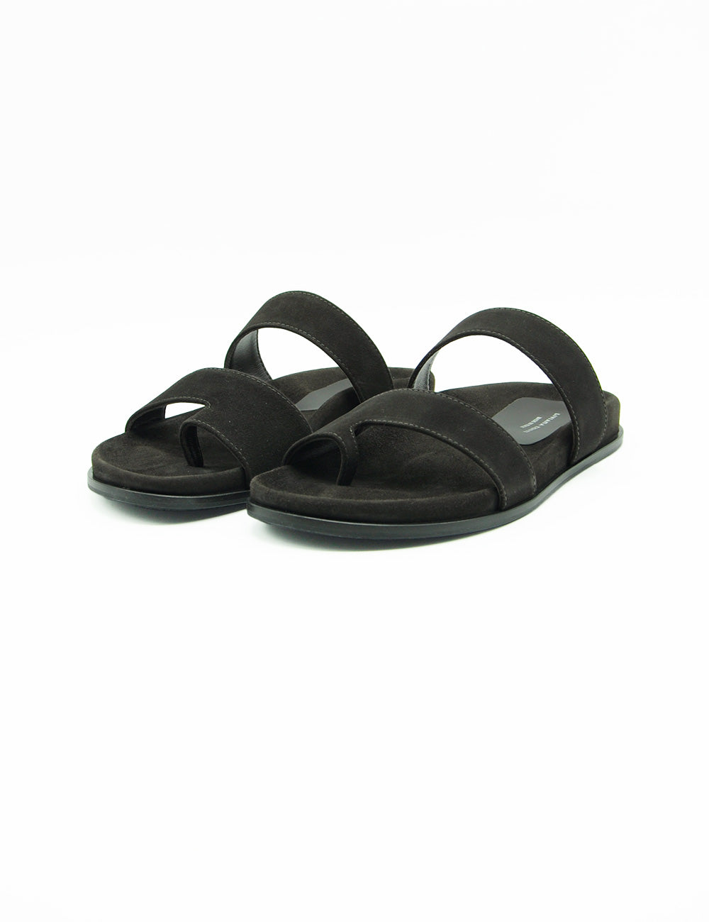 Sandali mules Liviana Conti Maggie Fondente in suede nero minimalisti