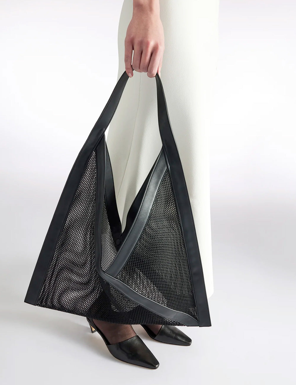 Liviana Conti Tote Geometrica Nera