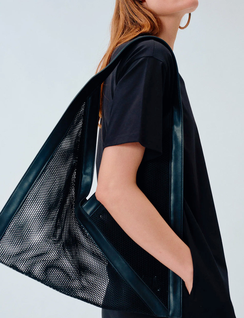 Liviana Conti Tote Geometrica Nera