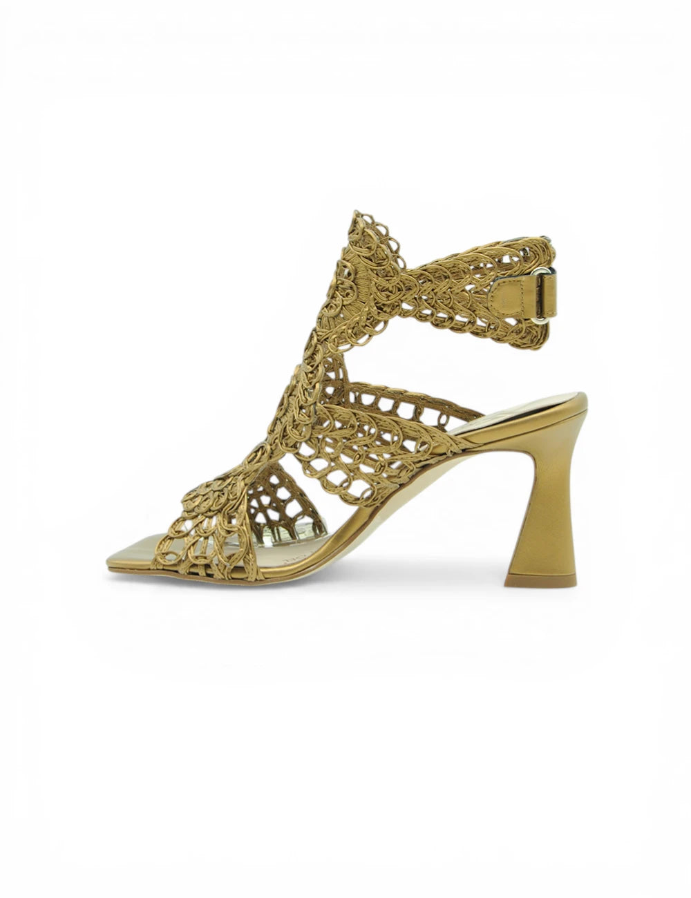 Sandalo Marian Bronzo: retro con tacco a blocco e cinturino regolabile