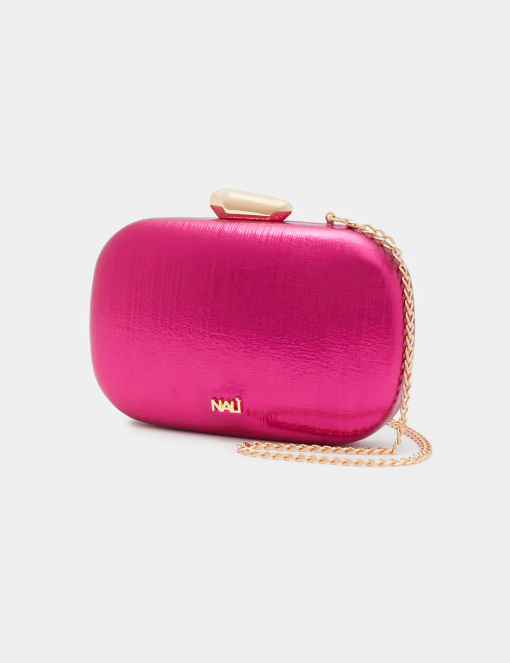 Nalì Clutch Giada Metallic Fucsia