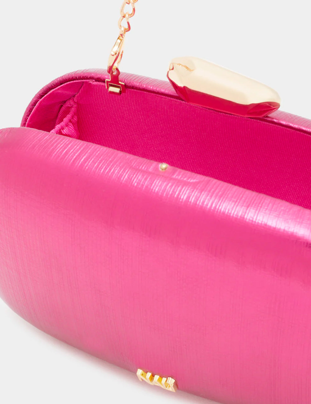 Nalì Clutch Giada Metallic Fucsia