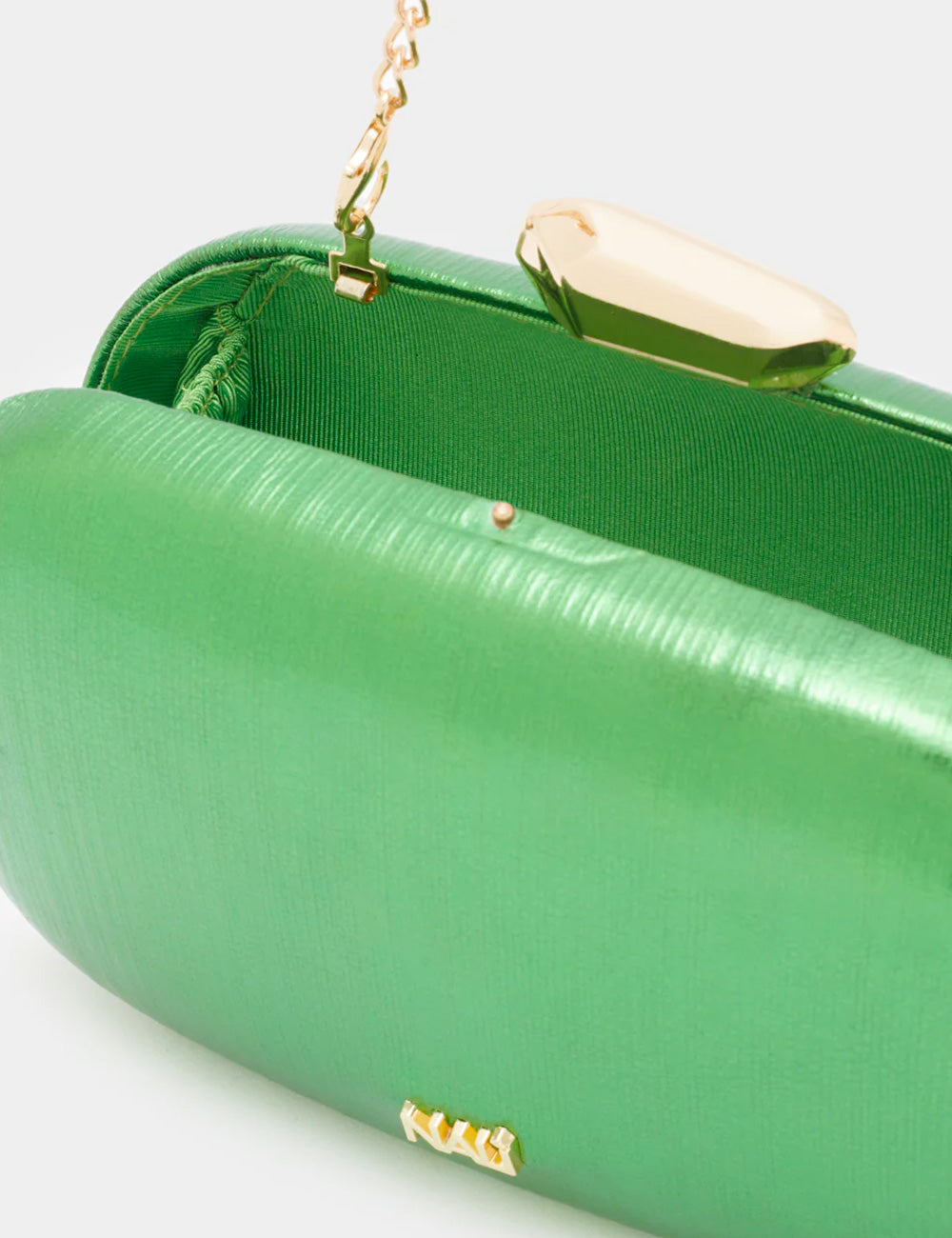 Nalì Clutch Giada Metallic Verde