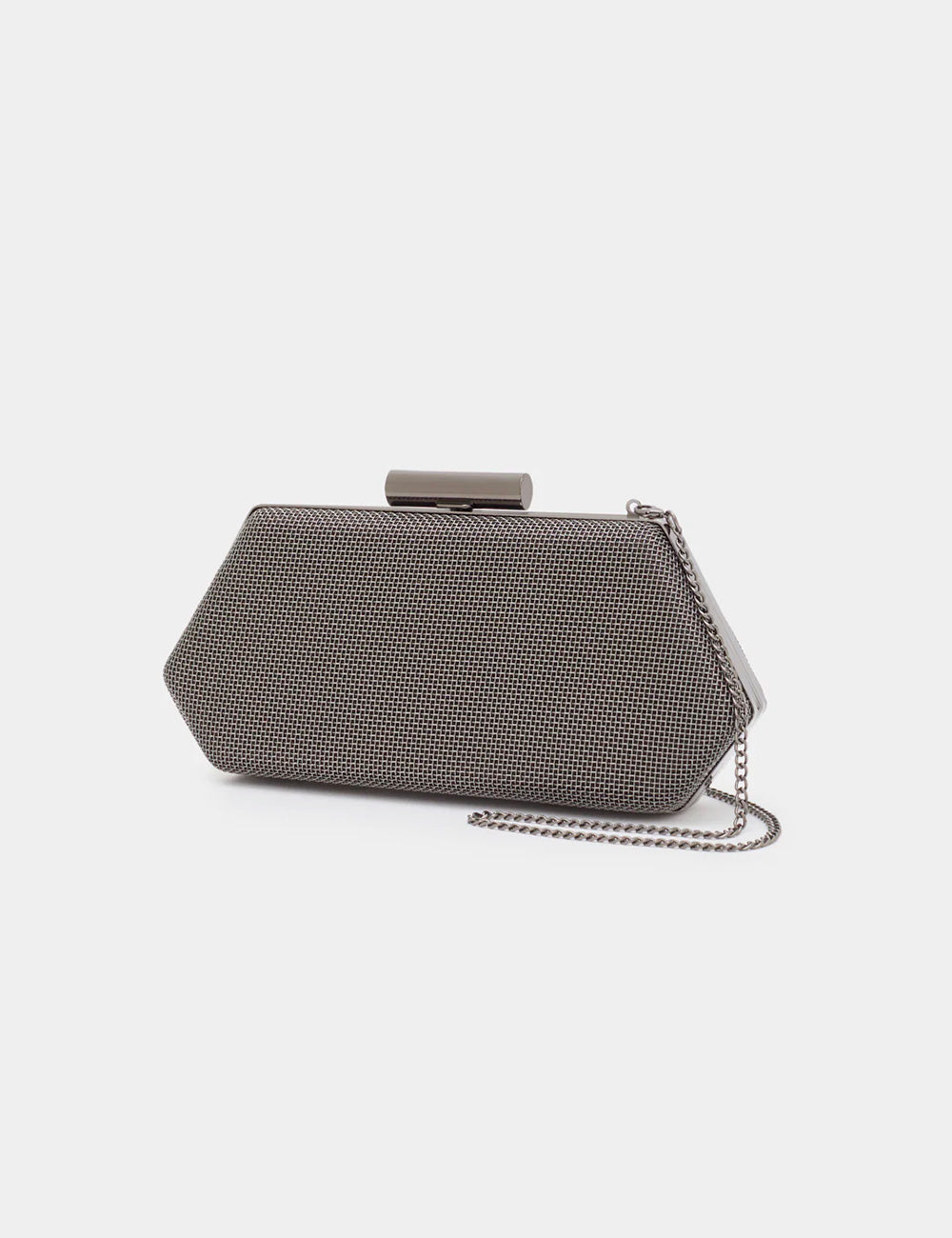Nalì Clutch Zoi Metal Mesh Ematite