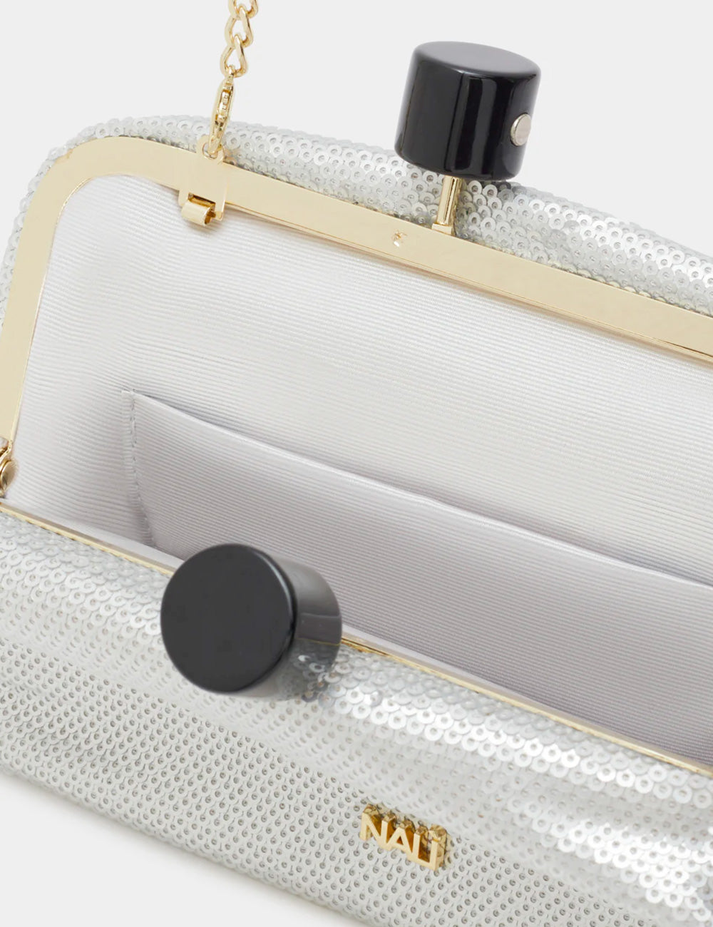 Nalì Clutch Cassi Silver