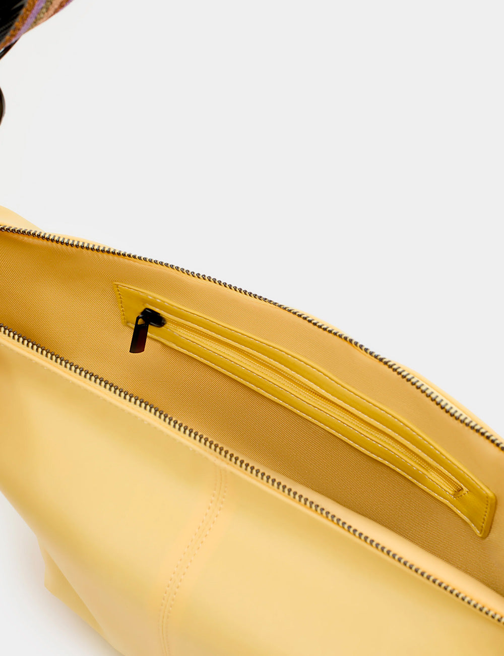 Borsa crossbody Nalì A Spalla Nina Gialla in pelle gialla con zip e slot carte