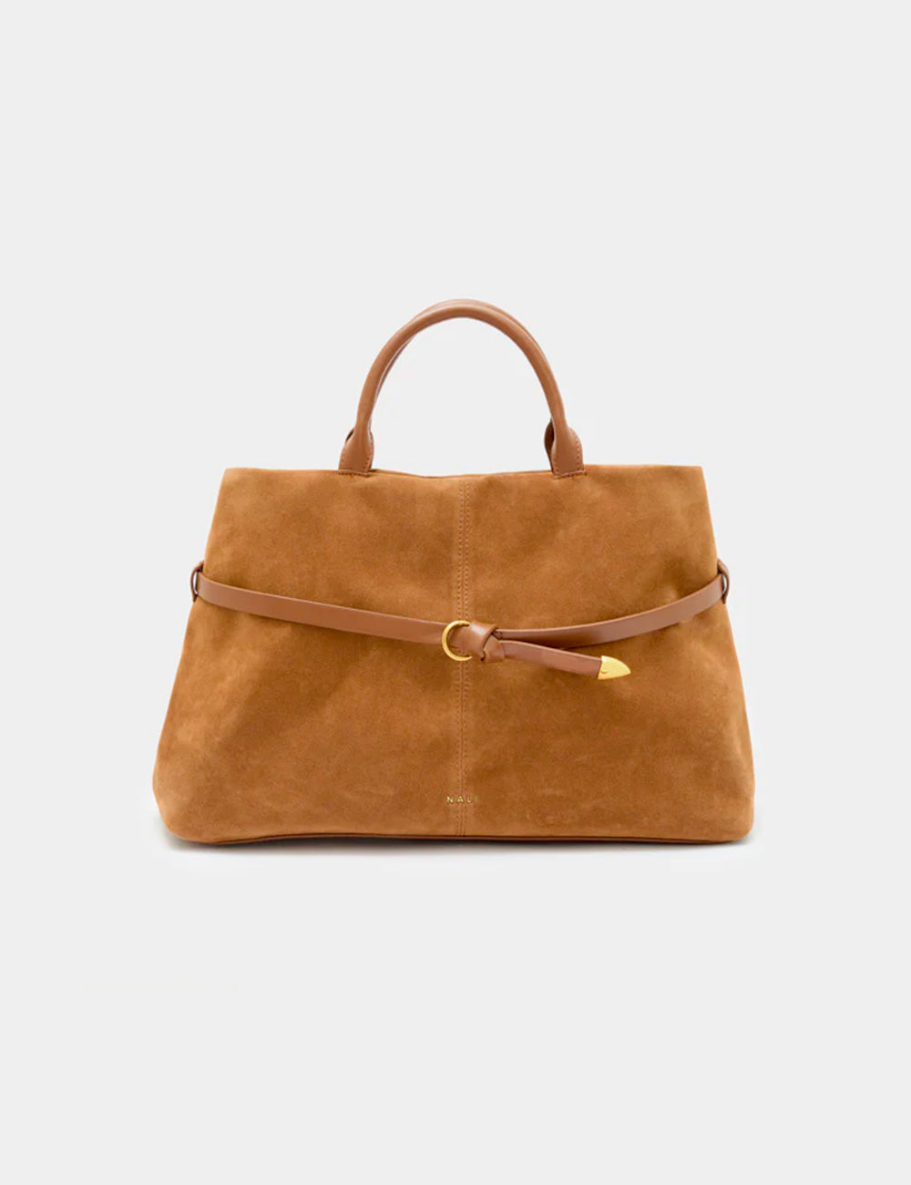 Borsa tote Nalì A Mano Melissa New Biscotto in suede color biscotto