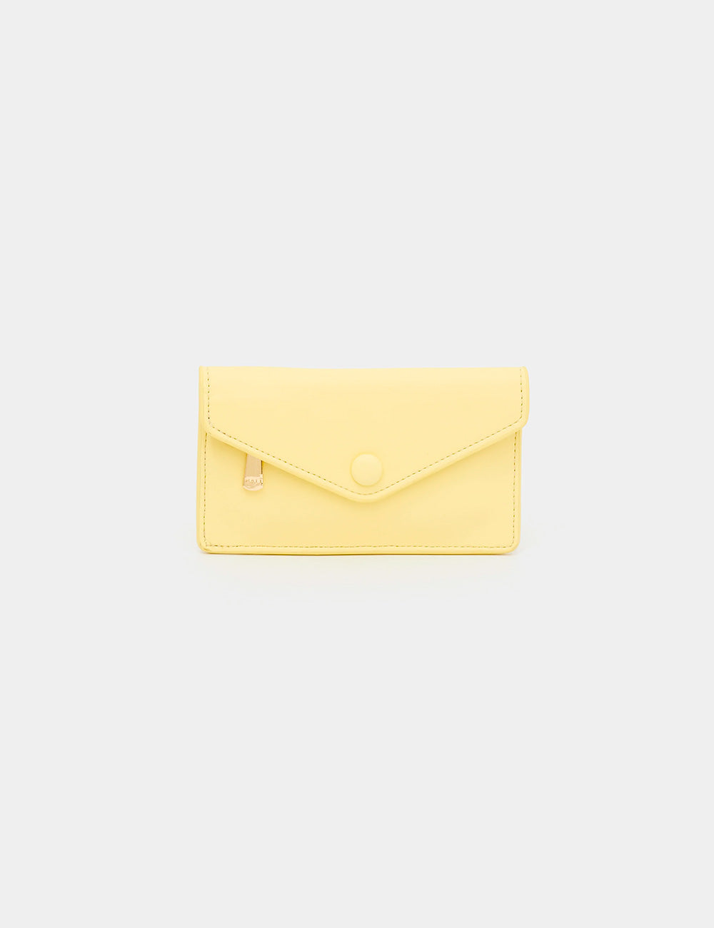Portafoglio Nalì Toledo Giallo clutch busta pelle faux gialla opaca