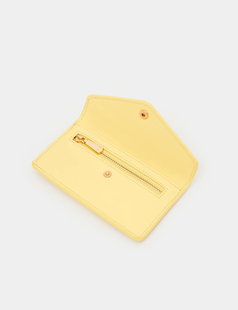 Portafoglio Nalì Toledo Giallo in pelle gialla chiara con zip oro
